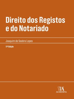 cover image of Direito dos Registos e do Notariado--11ª Edição